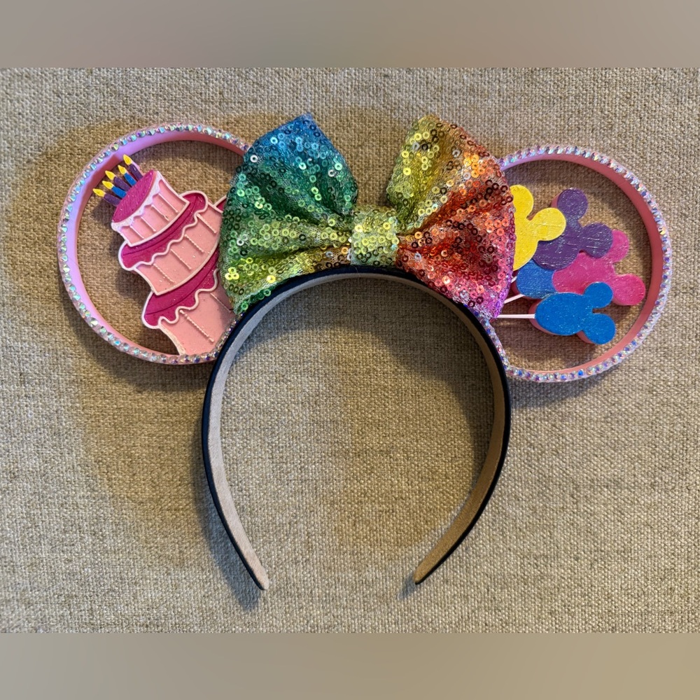 Colorful Sequin Bow Mouse Ears Headband